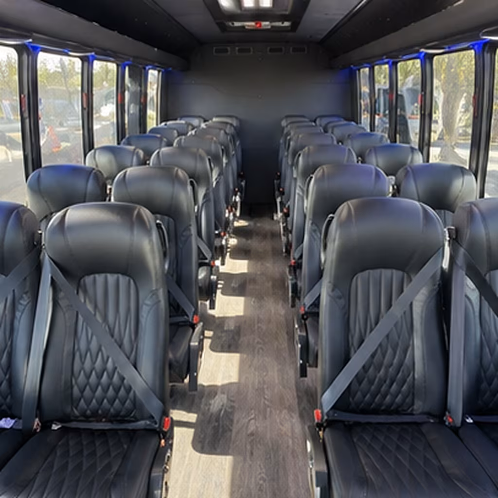 15-35 Passenger Minibus Interior