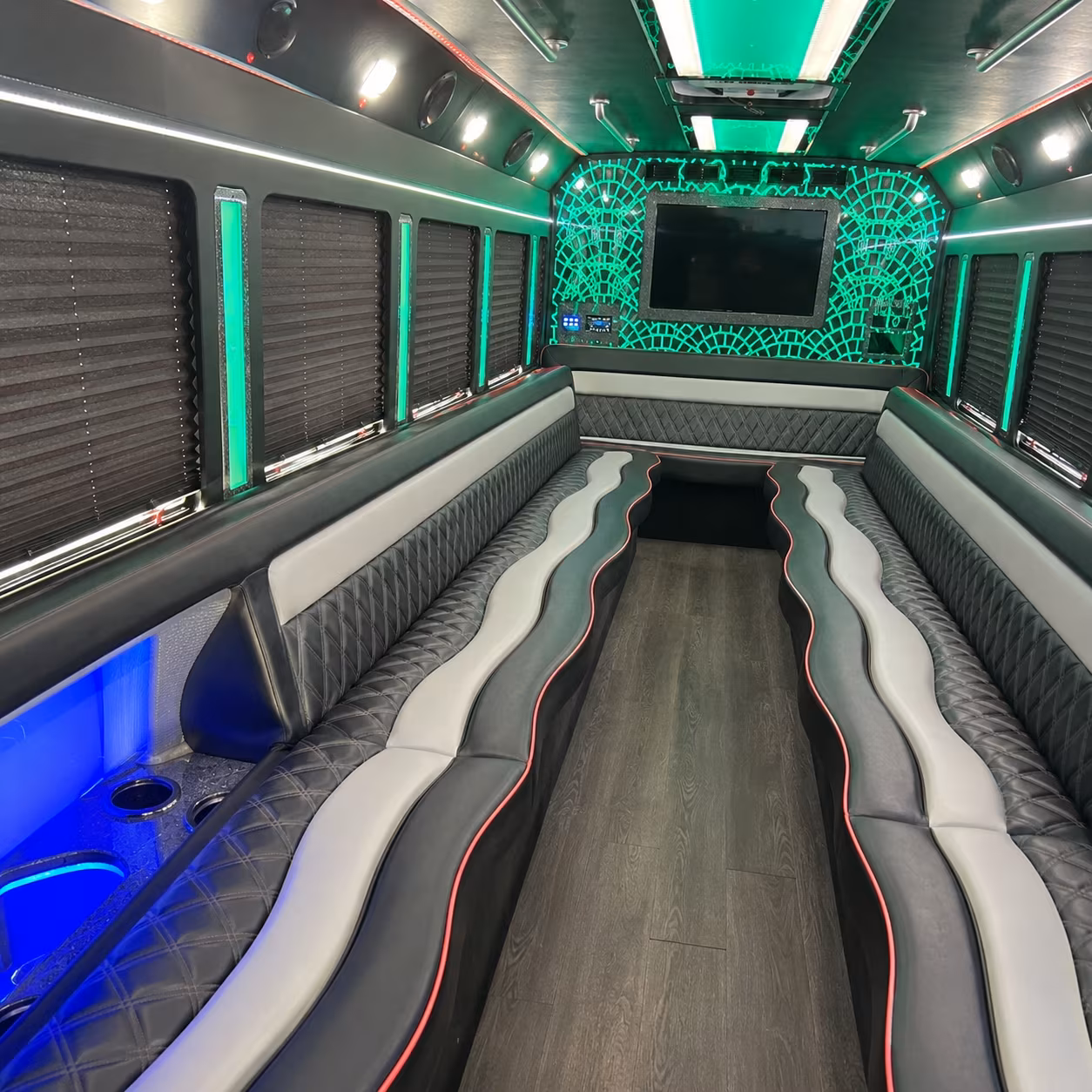 28 Passenger Party Bus Inside