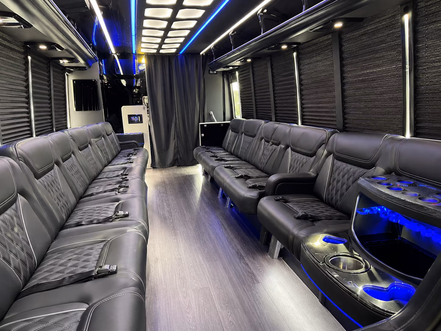 Newark Bachelor & Bachelorette Transportation party bus exterior