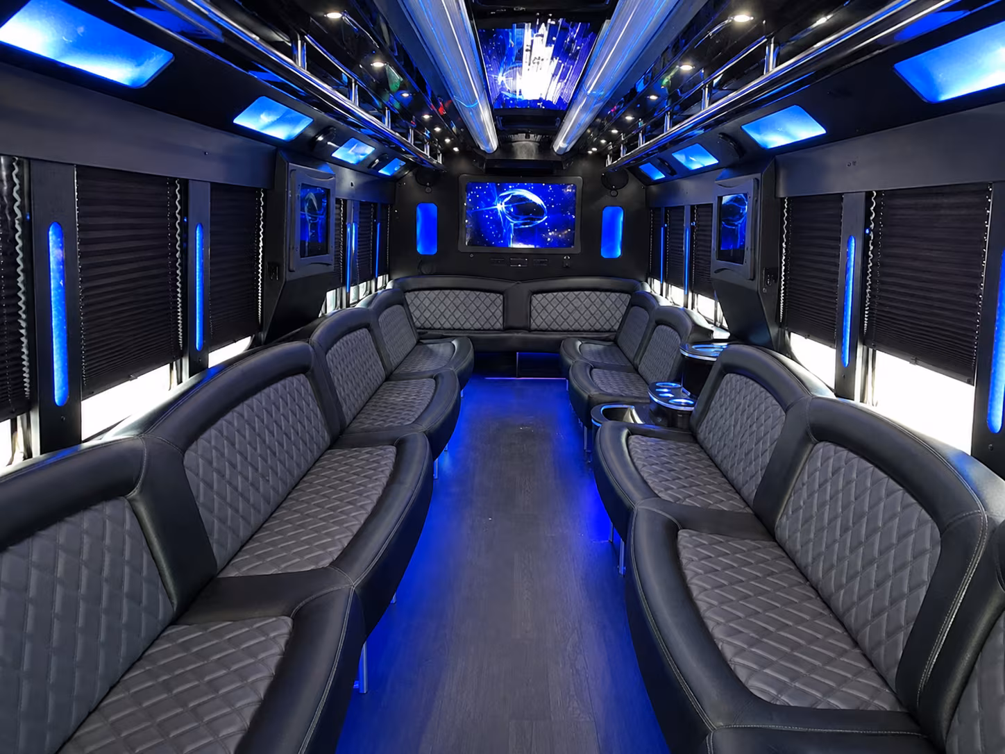 Newark Birthday, Sweet 16, & Quinceañera Transportation onboard seating