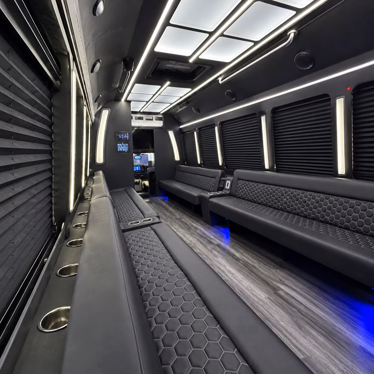 Newark Concert & Music Festival Transportation party bus exterior
