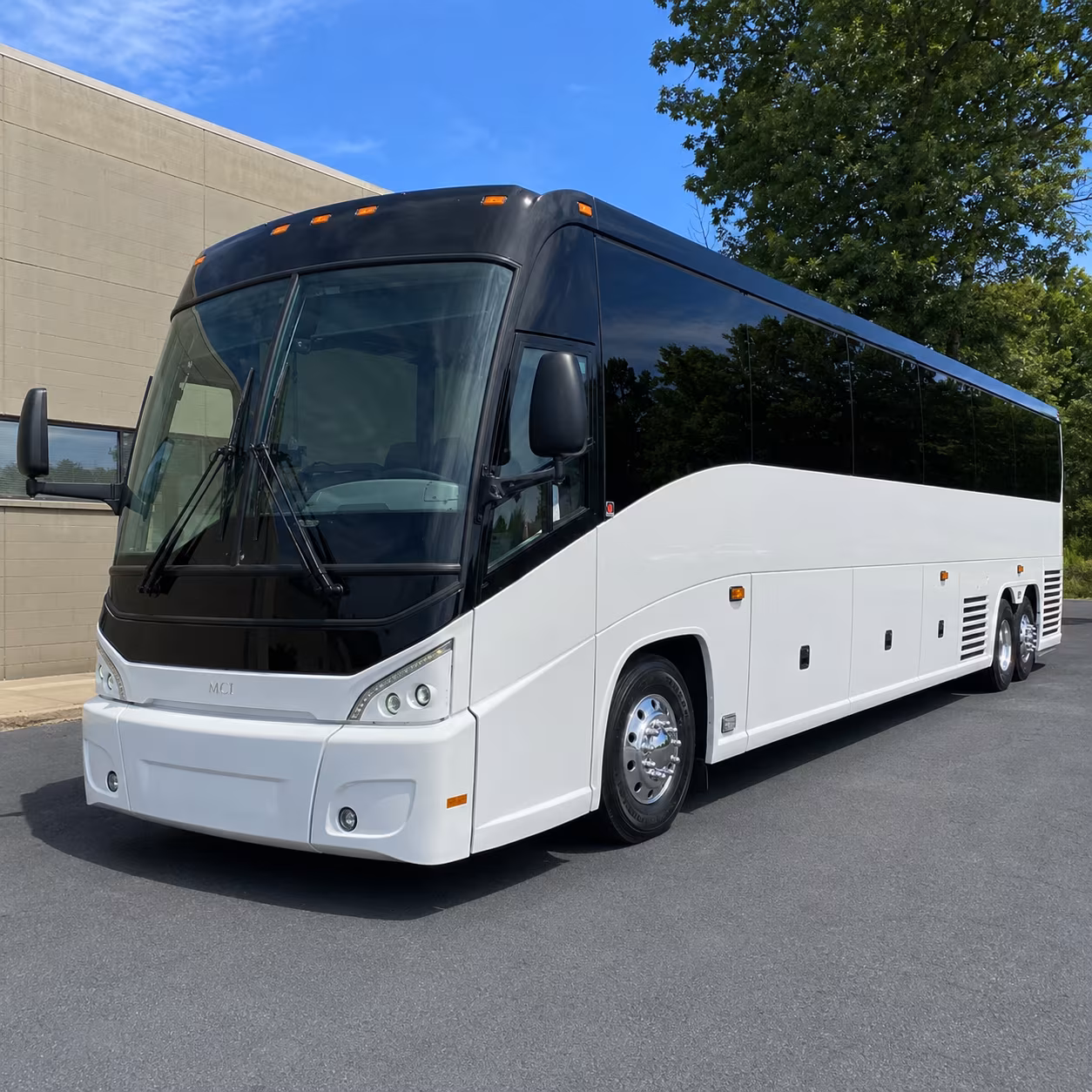 Newark Corporate Transportation party bus exterior