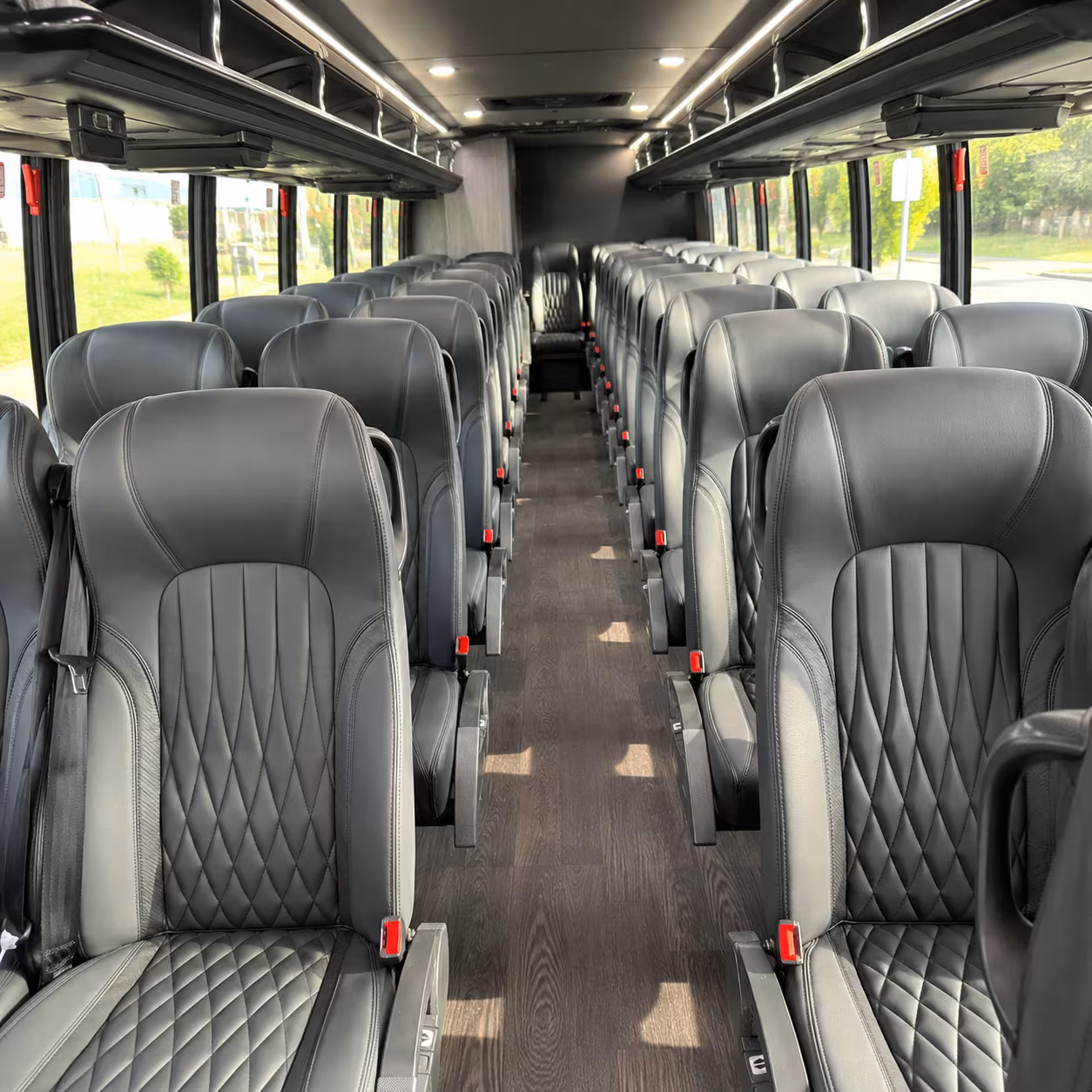 Newark Corporate Transportation party bus exterior