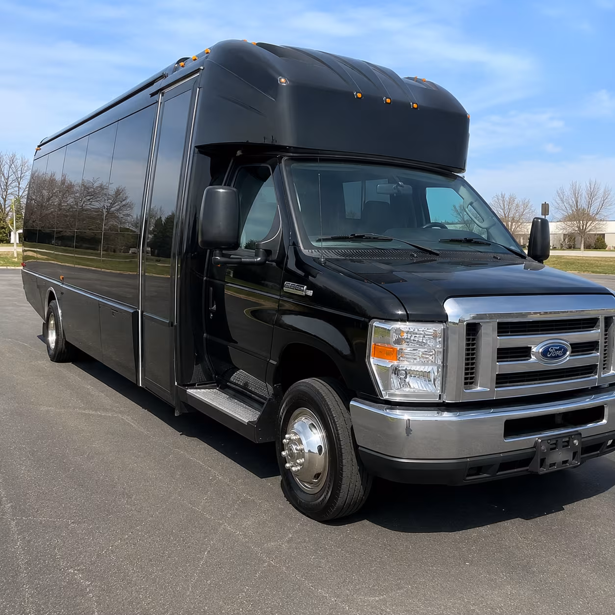 Newark Private Event Transportation party bus exterior