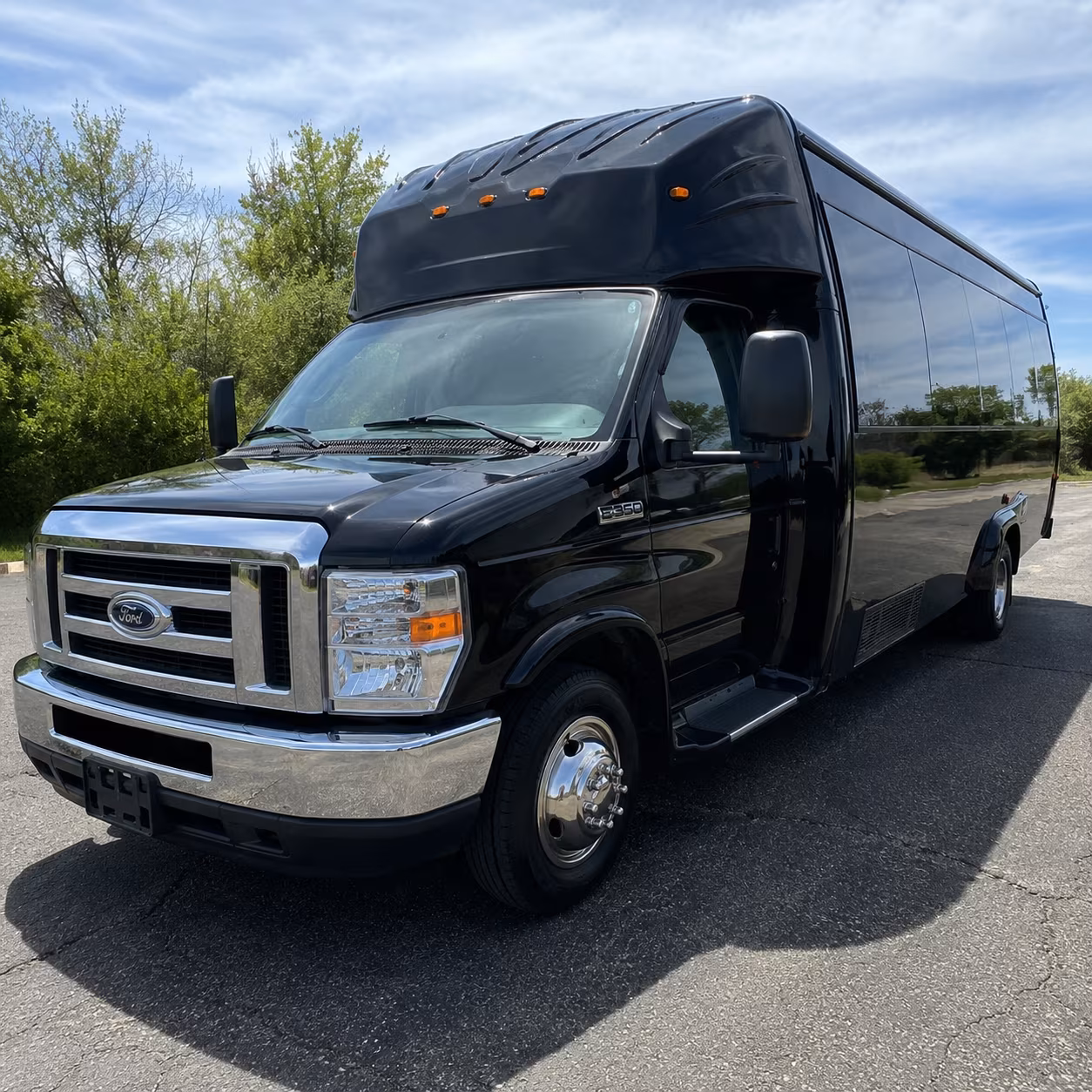 Newark Private Event Transportation party bus exterior