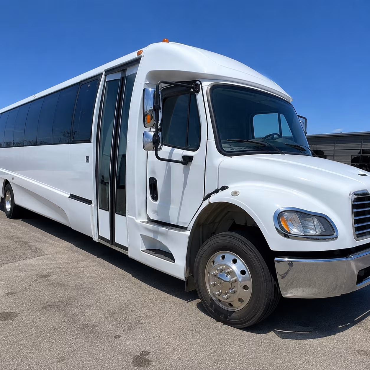 Newark School Event Transportation party bus exterior