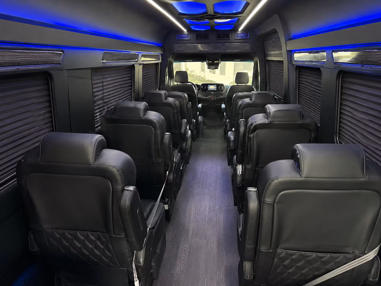 Newark School Event Transportation party bus exterior