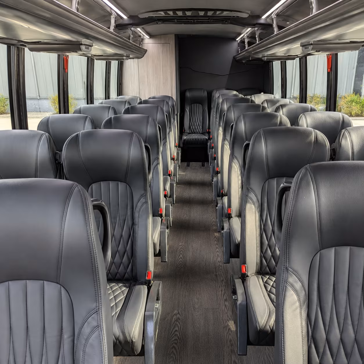 Newark School Event Transportation party bus exterior