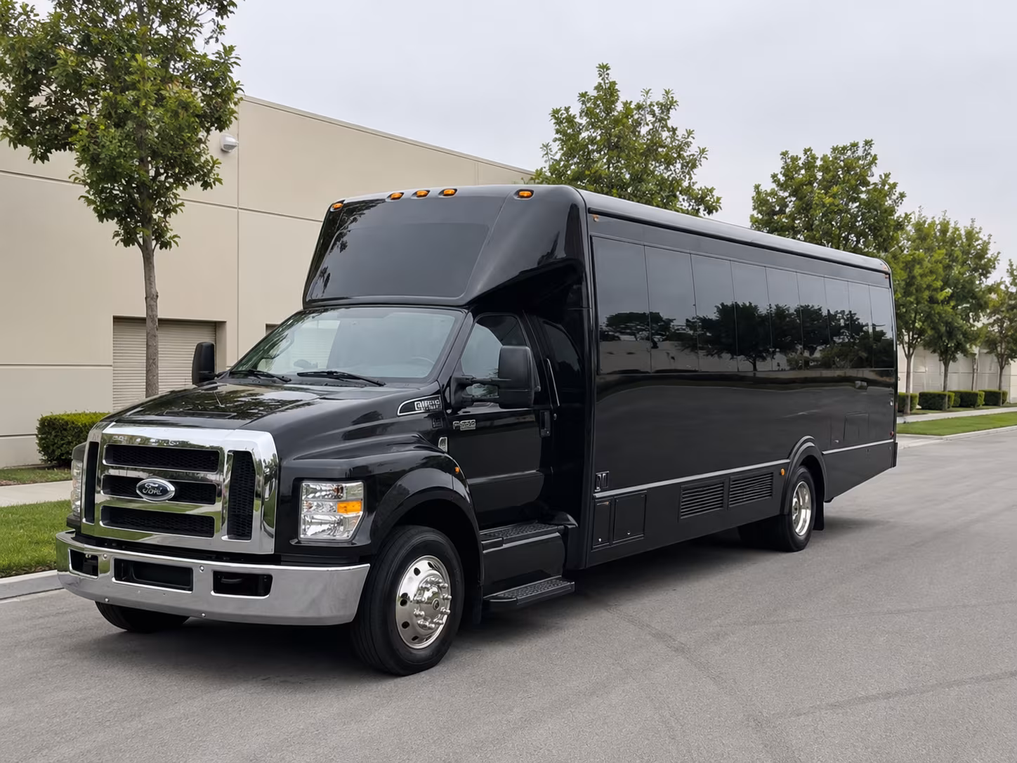 Newark Sporting Event Transportation party bus exterior