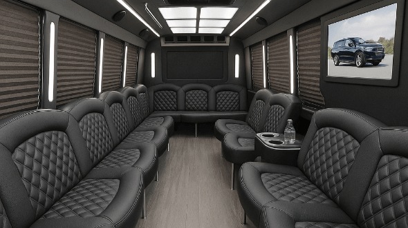 28 passenger party bus interior