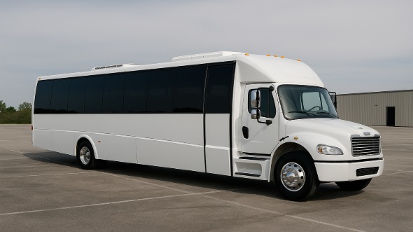 Exterior of Charter Bus Company Irvington's 30 Passenger Party Bus in Irvington