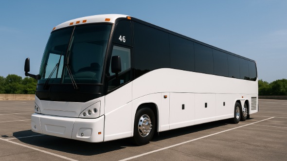 Exterior of Charter Bus Company Passaic's 50 Passenger Party Bus in Passaic